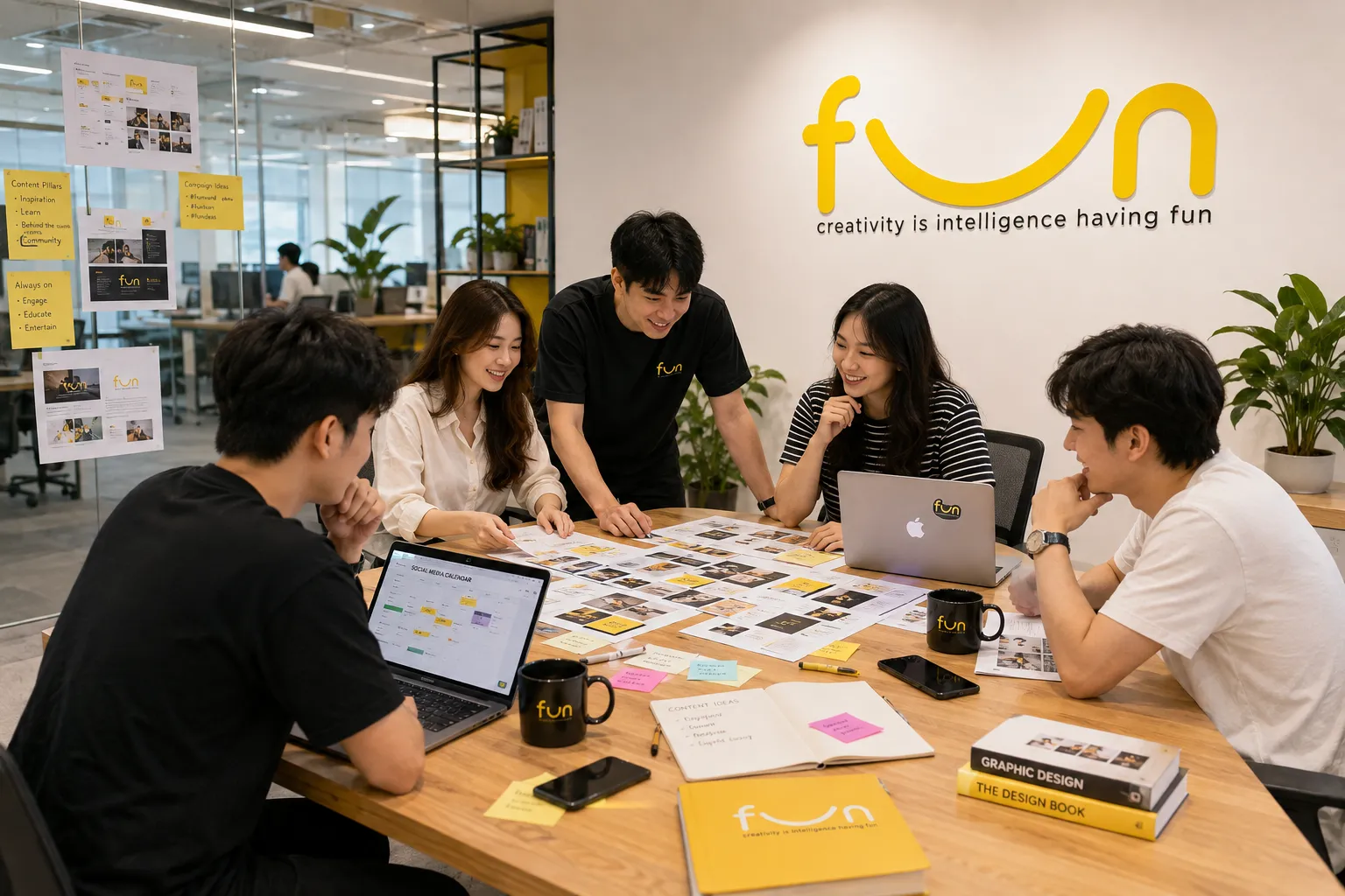 Click để chọn ảnh — bấm “Thay ảnh” mới mở Media Library Nhóm FUN trao đổi kế hoạch và phản hồi trên các kênh Social Media
