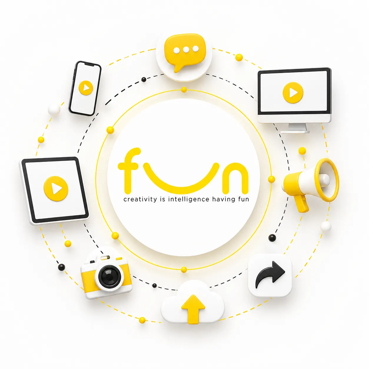 Click để chọn ảnh — bấm “Thay ảnh” mới mở Media Library Hình minh họa giải pháp Social Media FUN